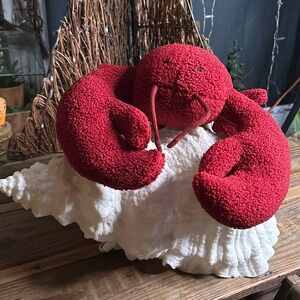 Pottery Barn Larry The Lobster 🦞 Pillow BNWT SO CUTE!